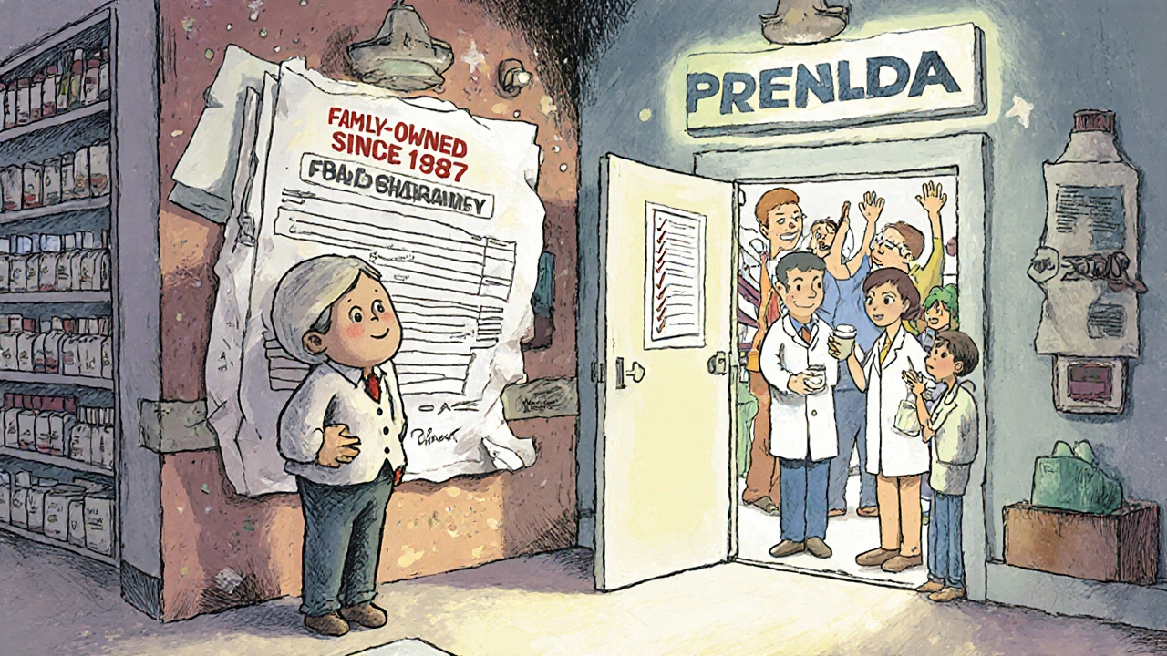 Small pharmacy overwhelmed by fees, but a glowing Pre-ANDA door offers help from FDA scientists.